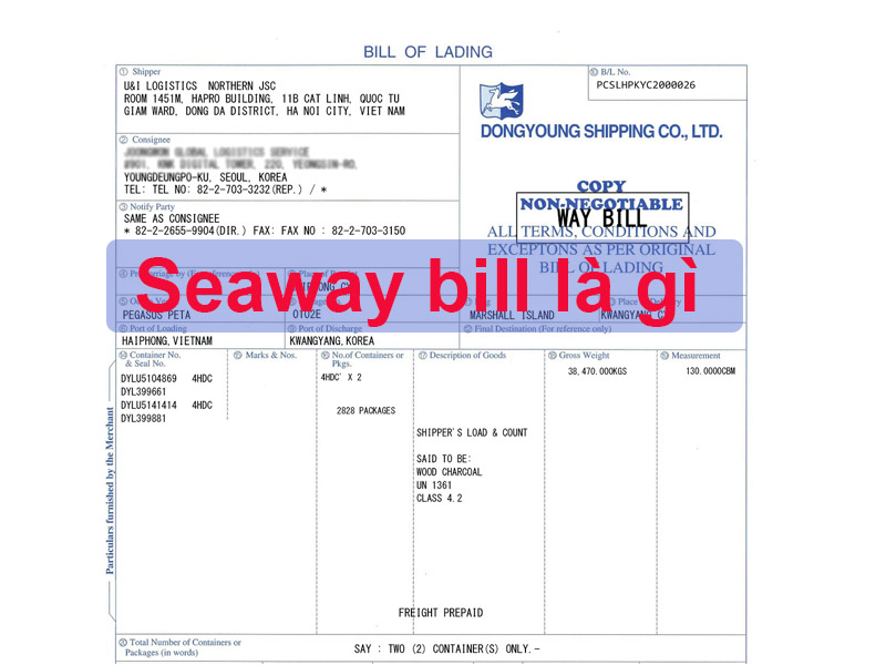 Seaway bill là gì? Cách sử dụng seaway bill