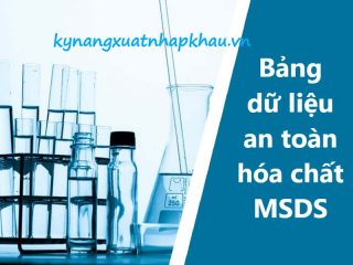 Bảng dữ liệu an toàn hóa chất MSDS