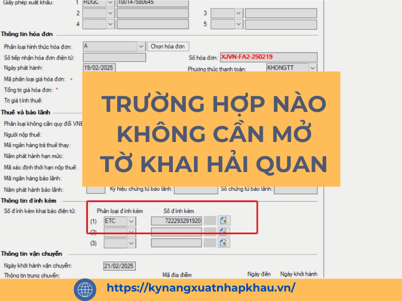 Trường Hợp Nào Không Cần Mở Tờ Khai Hải Quan