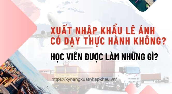 Xuất Nhập Khẩu Lê Ánh Có Dạy Thực Hành Không? Học Viên Được Làm Những Gì?